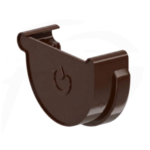 Denko prawe PVC ⌀ 130 firmy KROP kolor jasny brąz